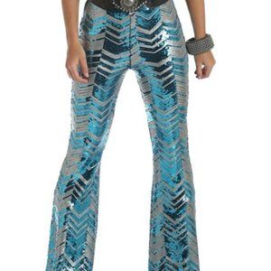 Wrangler sequin bootleg flare pants